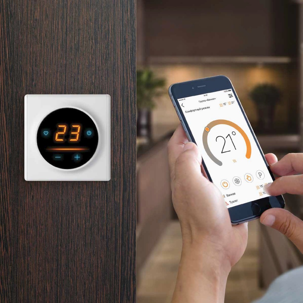 Цифровой терморегулятор OKE-20 управляется через Wi-Fi с помощью приложения SST Cloud Цифровой терморегулятор OKE-20 управляется через Wi-Fi с помощью приложения SST Cloud